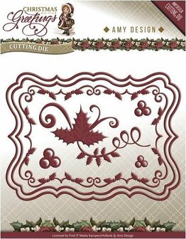amy design christmas greetings kerst snijmallen Christmas card set