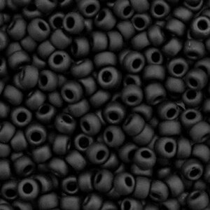 Miyuki rocailles 8/0 Opaque matte black