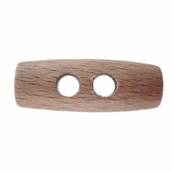 Knebel voor houtje-touwtjesluiting 25mm blank (per stuk)