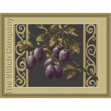 Borduurpakket branch with prunes