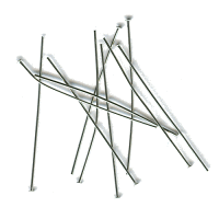 Headpins nietstiften 100st 45mm Zilver