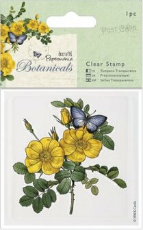 Docrafts 80 x 80mm Botanicals Clear Stamps - Wild RoseDocrafts 80 x 80mm Botanicals Clear Stamps - Wild Rose