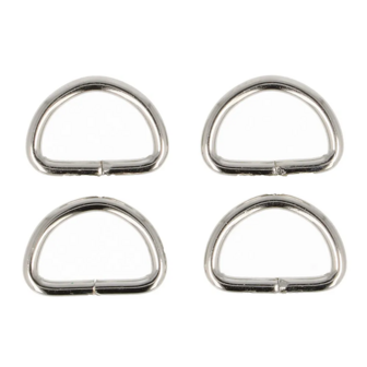 Milward D ring 12mm nikkel 4st