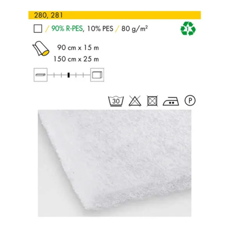 Vlieseline Volumevlies 280 naaibaar 90cm wit per meter