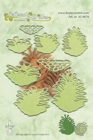 Lea bilitie&reg; pine cones 3D snij en embossing mal