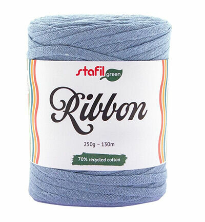 Ribbon textiel tshirt garen baby blauw